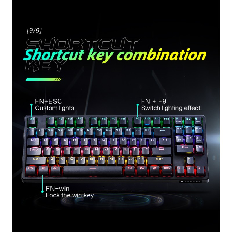 Thunderobot Mechanical Gaming Keyboard - KG3089R - Black 89 Red Switch Keys — Buy in Cyprus with Fast Delivery