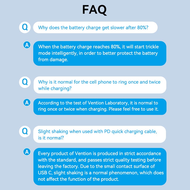 Vention Charger Wall - FADB0-UK - 20W 1xUSBC Black — Buy in Cyprus with Fast Delivery