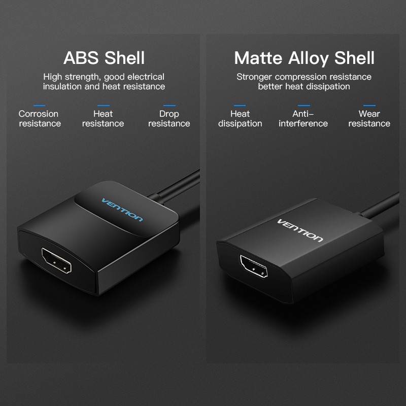 Vention Converter VGA+Audio to HDMI & USB Power - ACNBD - 0.5m — Buy in Cyprus with Fast Delivery