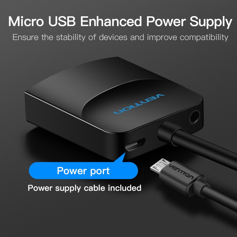 Vention Converter VGA+Audio to HDMI & USB Power - ACNBD - 0.5m — Buy in Cyprus with Fast Delivery