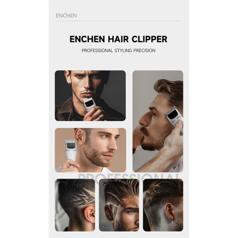 Enchen Hair Clipper - BOOST 2 - USB-C 1200mAh Black — Buy in Cyprus with Fast Delivery