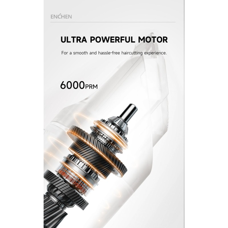 Enchen Hair Clipper - BOOST 2 - USB-C 1200mAh Black — Buy in Cyprus with Fast Delivery