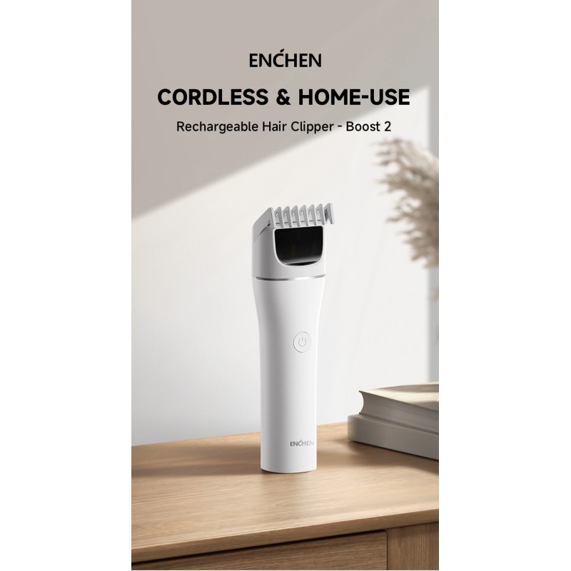 Enchen Hair Clipper - BOOST 2 - USB-C 1200mAh Black — Buy in Cyprus with Fast Delivery
