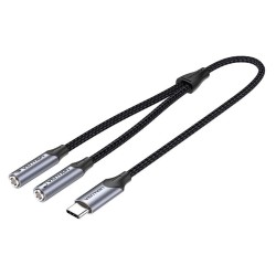 Vention USB-C to 2x3.5mm TRS Cable Adaptor - BGPHY - 0.3m — Buy in Cyprus with Fast Delivery