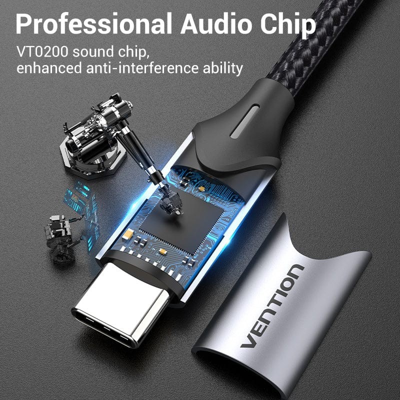 Vention USB-C to 2x3.5mm TRS Cable Adaptor - BGPHY - 0.3m — Buy in Cyprus with Fast Delivery