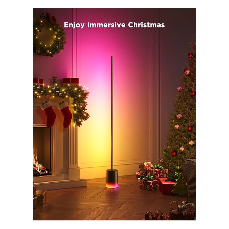 Govee Lamp Floor Smart RGBICWW Supports Matter - H607C - Floor Lamp 2 Black — Buy in Cyprus with Fast Delivery
