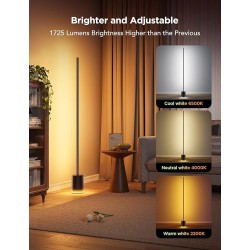 Govee Lamp Floor Smart RGBICWW Supports Matter - H607C - Floor Lamp 2 Black — Buy in Cyprus with Fast Delivery