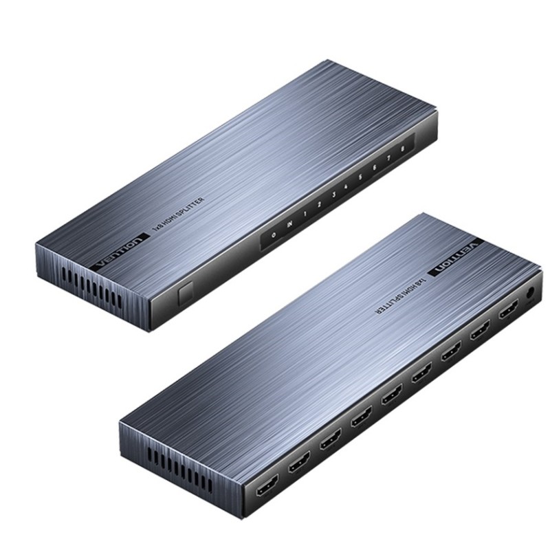 Vention HDMI Splitter - AKQB0-UK - 8-Port 4K 1.4 with UK PSU — Buy in Cyprus with Fast Delivery