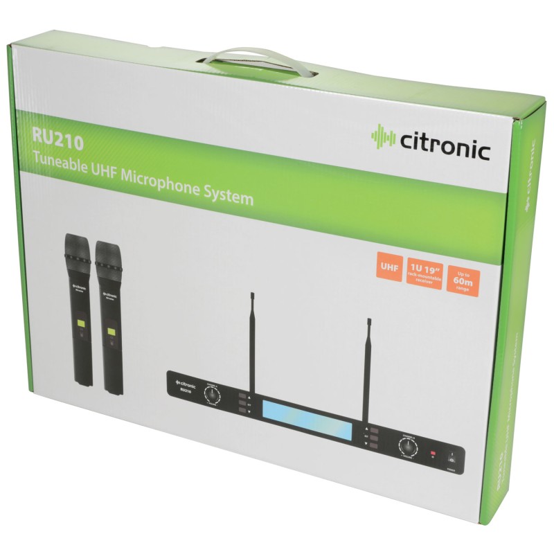 Citronic Dual Multi-UHF Handheld 171.970UK - RU210-H - 171.970UK — Buy in Cyprus with Fast Delivery