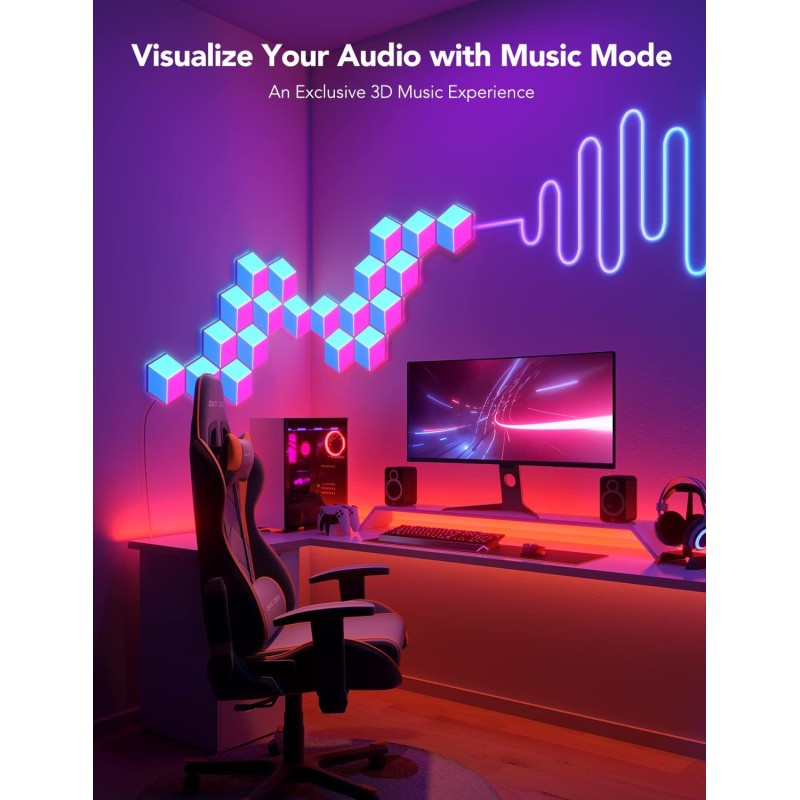 Govee Gaming Wall Glide Hexa Pro Light Panels - H6066 - 10pack — Buy in Cyprus with Fast Delivery