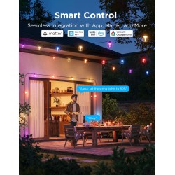 Govee Outdoor Smart String Lights - H7025CB1 - RGBICW — Buy in Cyprus with Fast Delivery