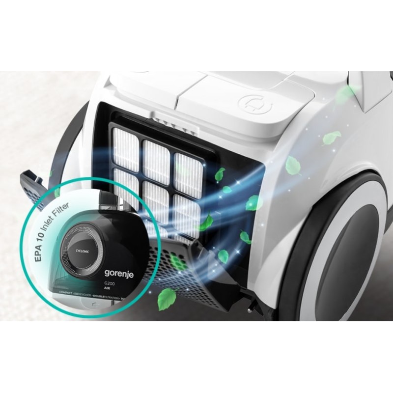 Gorenje Cleaning Vacuum - VCE01G2AW - Bagless 800W 2.2L — Buy in Cyprus with Fast Delivery