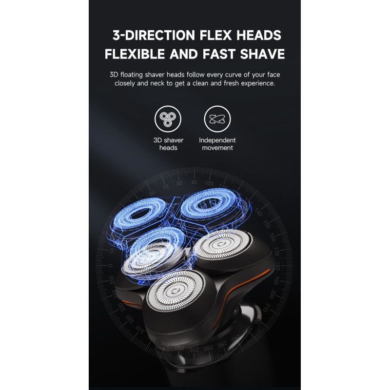 Enchen Shaver - X8S-C - 5-in-1 Grooming Kit USB-C 600mAh — Buy in Cyprus with Fast Delivery