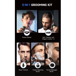 Enchen Shaver - X8S-C - 5-in-1 Grooming Kit USB-C 600mAh — Buy in Cyprus with Fast Delivery