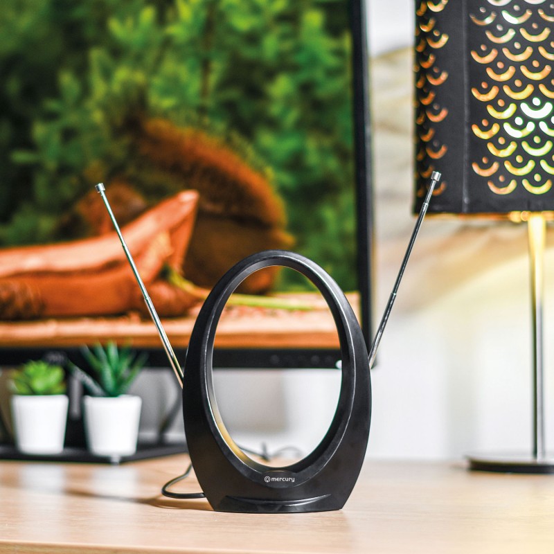 Mercury Active Loop Type Indoor TV Antenna - ST36P - UHF FM 6dB 120.507UK — Buy in Cyprus with Fast Delivery