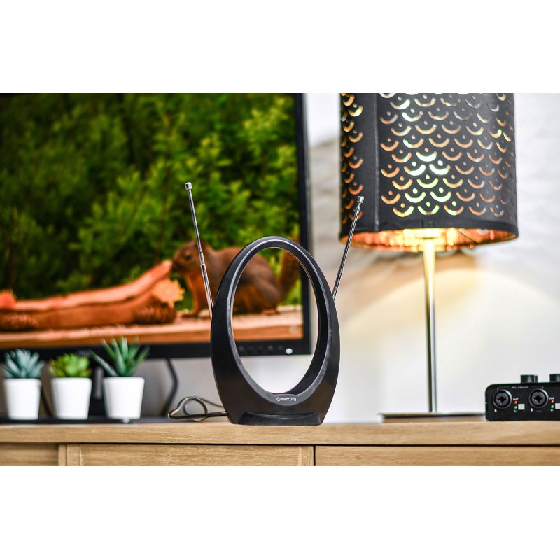 Mercury Active Loop Type Indoor TV Antenna - ST36P - UHF FM 6dB 120.507UK — Buy in Cyprus with Fast Delivery