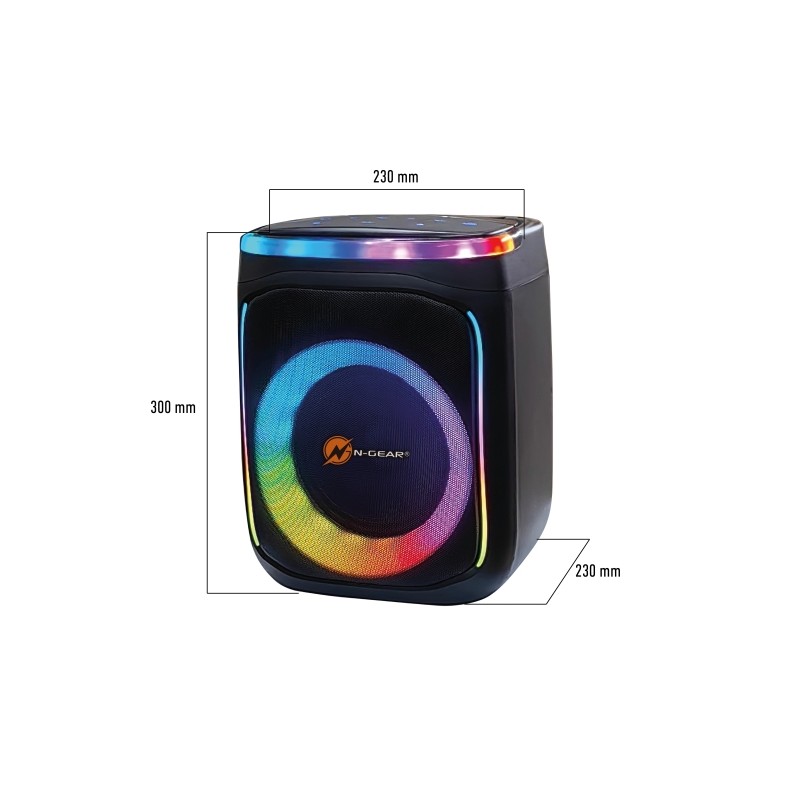 N-Gear FLASHBANGER Karaoke Speaker - 606 - BT USB with 1x Wireless Microphone — Buy in Cyprus with Fast Delivery