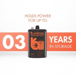 Uniross Zinc Carbon Battery - 4R25 - 6V, 1pc — Buy in Cyprus with Fast Delivery