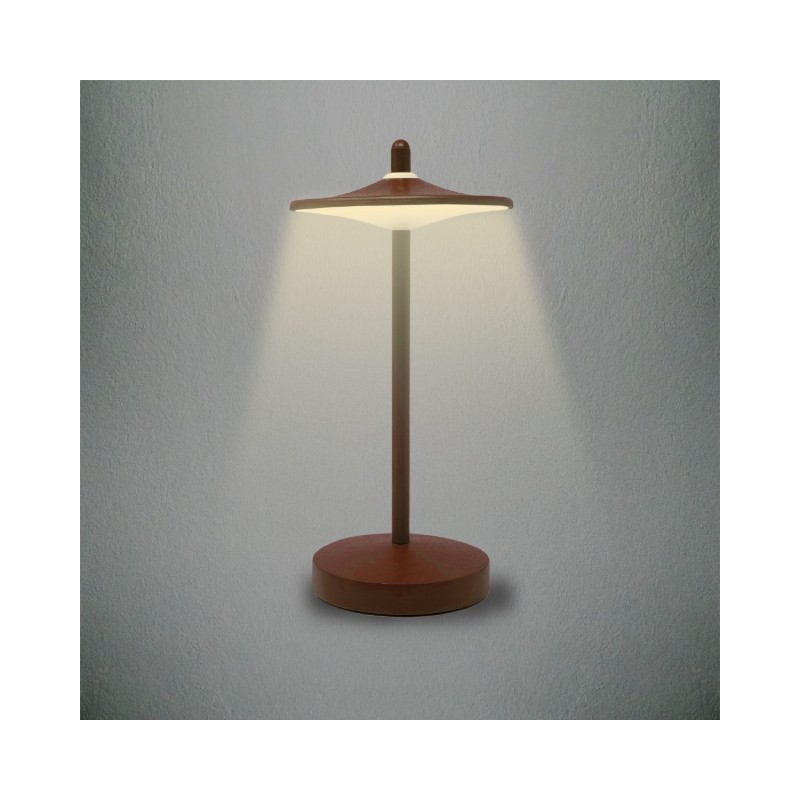 KELU SAKE USB-C Rechargeable IP44 Aluminium Lamp - 130LM Corten — Buy in Cyprus with Fast Delivery