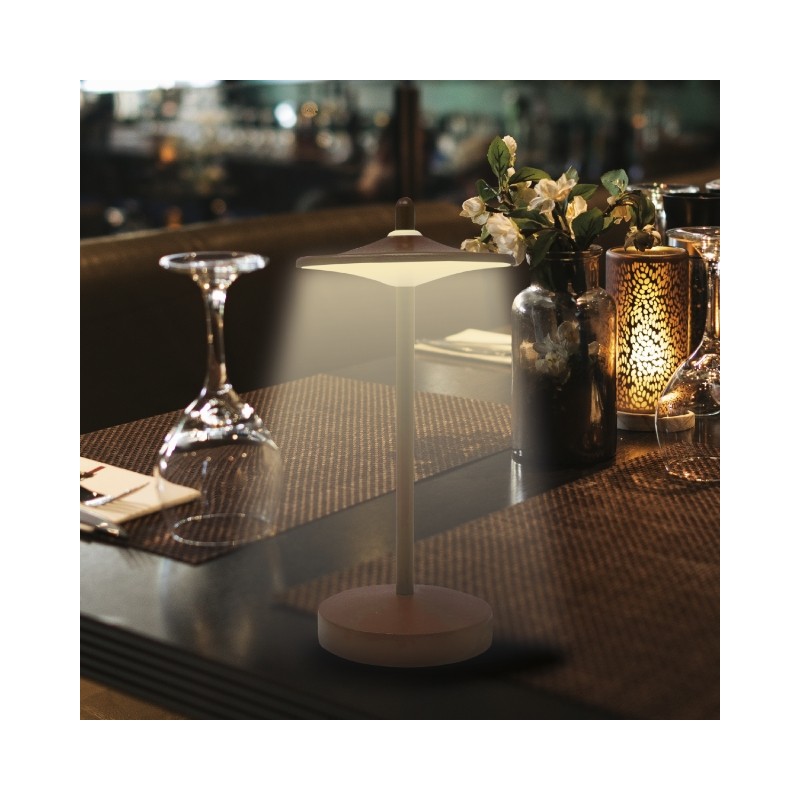 KELU SAKE USB-C Rechargeable IP44 Aluminium Lamp - 130LM Corten — Buy in Cyprus with Fast Delivery
