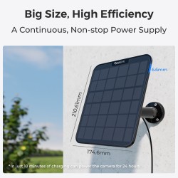 Reolink BPS Solar Panel 2 for Reolink Battery Cameras - Black 6W (Type C) — Buy in Cyprus with Fast Delivery