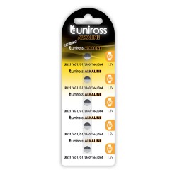 Uniross Replacement Battery - LR621 - AG1 LR60 Alkaline Coin Battery (5pack) — Buy in Cyprus with Fast Delivery