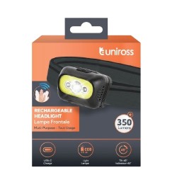 Uniross ProLite Headlamp - 350 Lumens - 3M Sensor - USB Charging — Buy in Cyprus with Fast Delivery