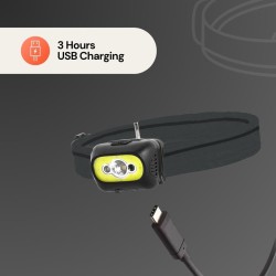 Uniross ProLite Headlamp - 350 Lumens - 3M Sensor - USB Charging — Buy in Cyprus with Fast Delivery