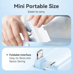 Vention Powerbank - FHRW0 - 4800mAh, 22.5W, Foldable, Lightning, White — Buy in Cyprus with Fast Delivery
