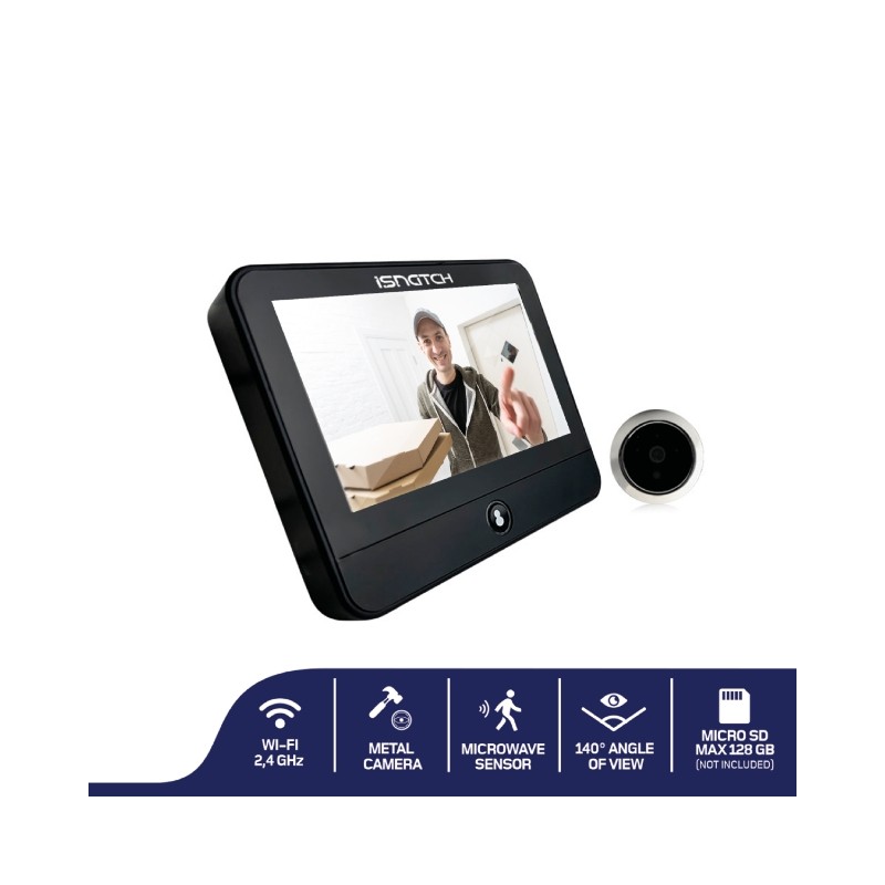 GBC HeyDoor Smart WiFi Peephole with Monitor - 4.3'' - 4.3'' monitor — Buy in Cyprus with Fast Delivery
