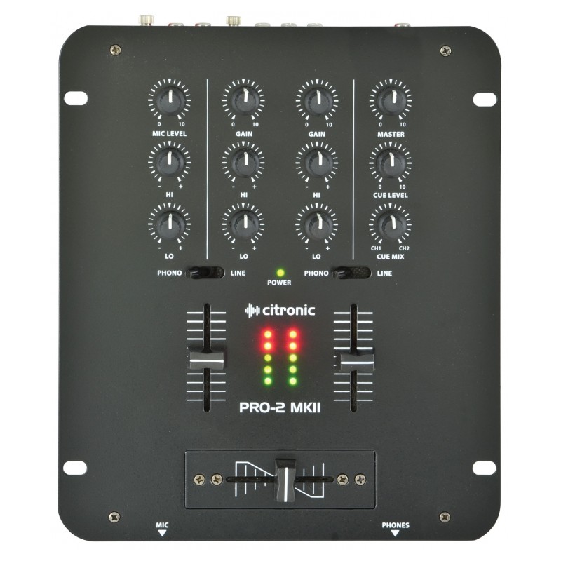 Citronic 2Ch 5 Input Mixer - PRO-2 - Black 172.752UK — Buy in Cyprus with Fast Delivery