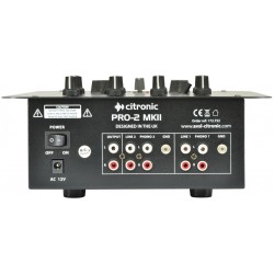 Citronic 2Ch 5 Input Mixer - PRO-2 - Black 172.752UK — Buy in Cyprus with Fast Delivery