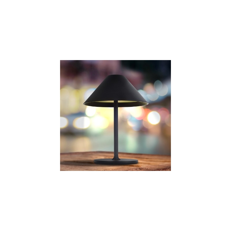 KELU MINI LIBERTY USB-C Rechargeable IP54 Aluminium Table Lamp - 240LM 4000mAh Black — Buy in Cyprus with Fast Delivery