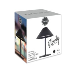 KELU MINI LIBERTY USB-C Rechargeable IP54 Aluminium Table Lamp - 240LM 4000mAh Black — Buy in Cyprus with Fast Delivery
