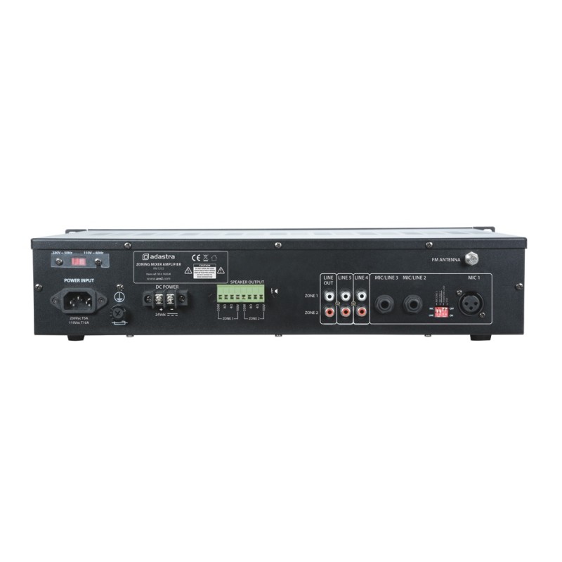 Adastra Amplifier - RM1202 v2 - 100V Amp 2x120W FM USB BT 953.163UK — Buy in Cyprus with Fast Delivery