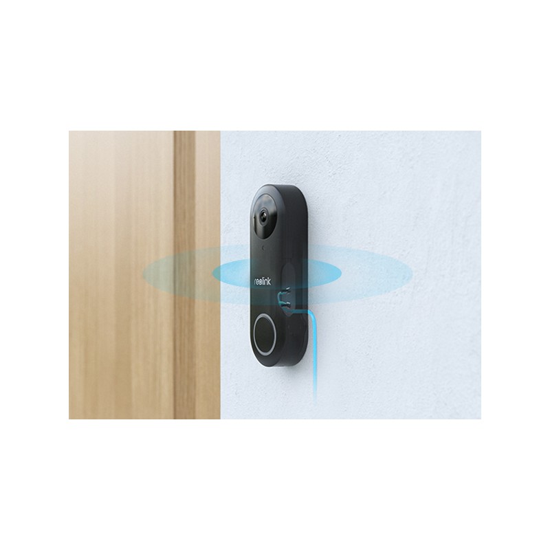 Reolink WIFI Video Doorbell - D340W - 5MP Black — Buy in Cyprus with Fast Delivery