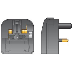 Mercury 2 Pin Plug to UK Plug Converter - 429.822UK - 2 Pin Plug to UK Plug Converter — Buy in Cyprus with Fast Delivery
