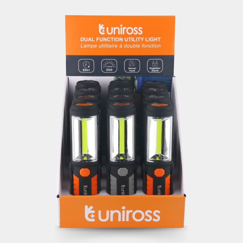Uniross Light Torch - ULFL018 - 2in1 Spotlight & Floodlight 200 Lumens 40 hrs — Buy in Cyprus with Fast Delivery