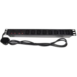 Adastra PDU - 776.497UK - 10-Gang 8xIEC 2xUK PDU 1.8m — Buy in Cyprus with Fast Delivery