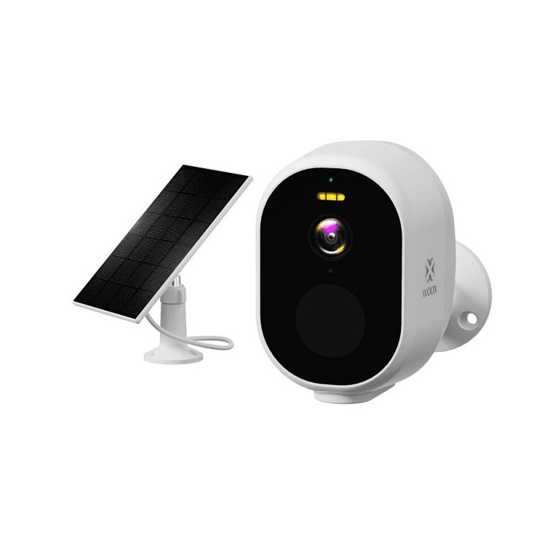 WOOX Outdoor Battery Camera - R4252 - 3MP with Solar Panel-White — Buy in Cyprus with Fast Delivery