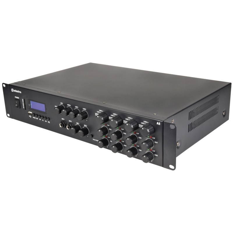 Adastra A8 4 x Independent Stereo Zones Amplfier - 953.408UK - 8x200W USB BT FM — Buy in Cyprus with Fast Delivery