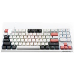 Thunderobot White Mechanical Gaming Keyboard 89 Red Switch Keys - KG3089 - White Mechanical Gaming Keyboard 89 Red Switch Keys