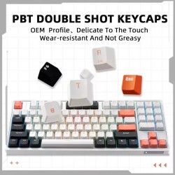 Thunderobot White Mechanical Gaming Keyboard 89 Red Switch Keys - KG3089 - White Mechanical Gaming Keyboard 89 Red Switch Keys