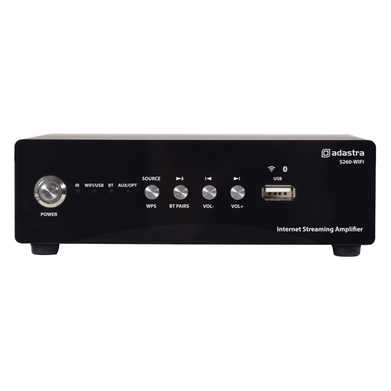 Adastra Desktop Amplifier - S260-WIFI v2 - 2x60W WIFI BT USB — Buy in Cyprus with Fast Delivery