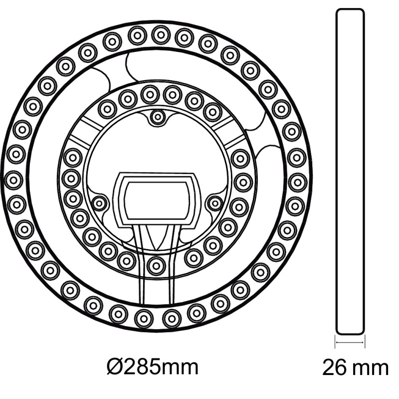 GBC HeyRing Circolina - LED CCT Smart WiFi Ceiling Lamp Replacement w RC — Buy in Cyprus with Fast Delivery