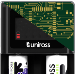 Uniross Compact Smart Charger for NiMH and Lithium Batteries - UCX006 - Compact Smart Charger for NiMH and Lithium Batteries
