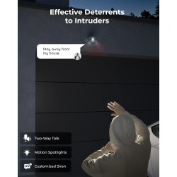 Reolink IP Bullet Spotlight Camera - RLC-81MA - (P330M) 8MP POE IP Bullet Spotlight Camera Dual Wide Angle & Telephoto Lens