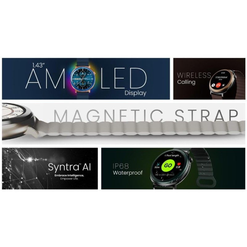 HiFuture Fashion SmartWatch AURORA - White Silver — Buy in Cyprus with Fast Delivery