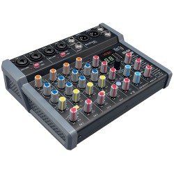 Citronic 6ch Mixer with DSP BT PC USB Play-Rec 170.864UK - CMA-8 - 6ch Mixer with DSP BT PC USB Play-Rec 170.864UK