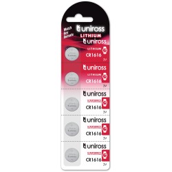 Uniross Button Cell Lithium Battery - CR1616 - Button Cell Lithium Battery (5pack) — Buy in Cyprus with Fast Delivery